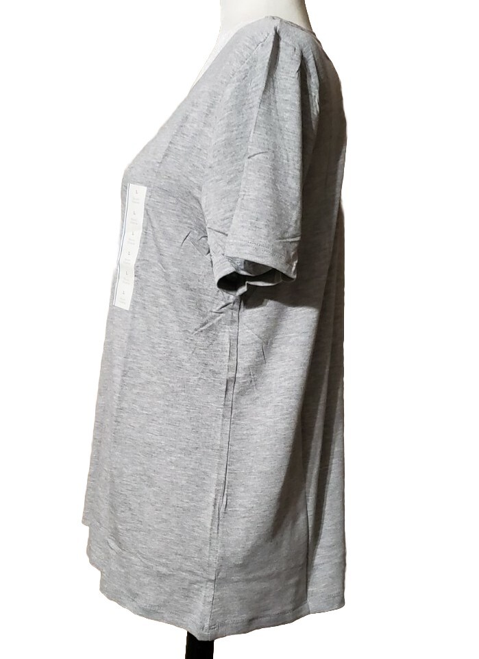 NWT A New Day Crew Neck Lightweight Ladies T-Shirt *Grey *Size Large