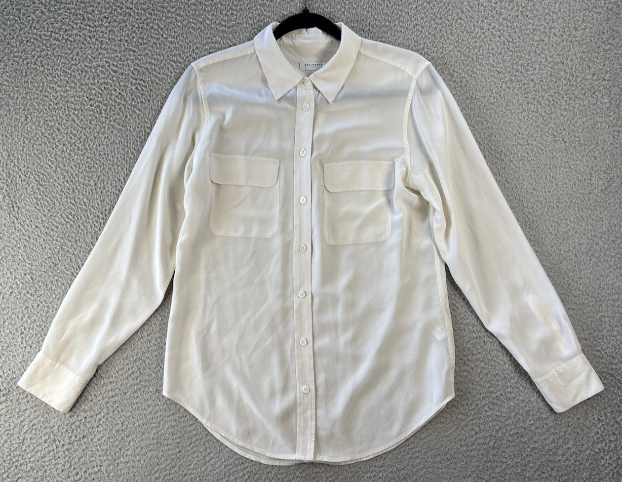 Equipment Femme Slim Signature Silk Shirt Womens Small Minimalist Luxury Capsule