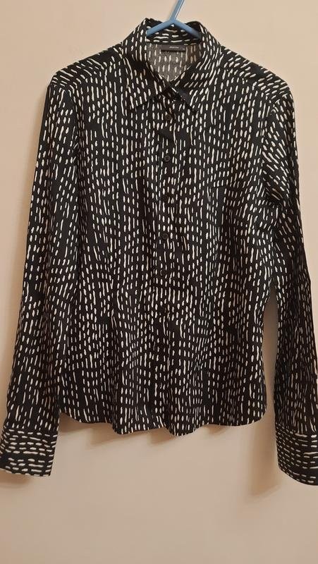 Women Eterna shirt black cotton XS-S