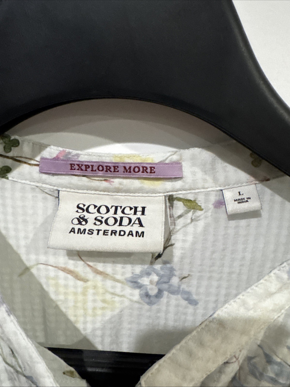 Scotch & Soda Amsterdam Top Floral Blouse Cottagecore Lightweight Sheer Romantic