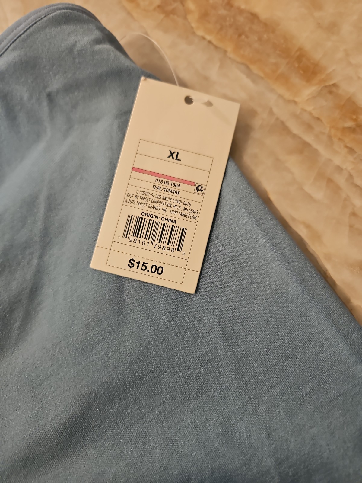 Women’s A New Day Teal Strapless Tube Top With Shelf Bra, Size XL