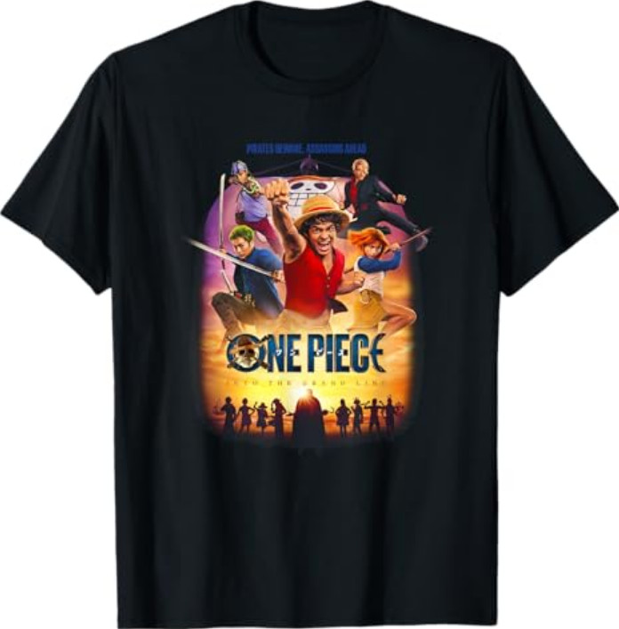 One Piece Pirates Beware Officially Licensed T-Shirt