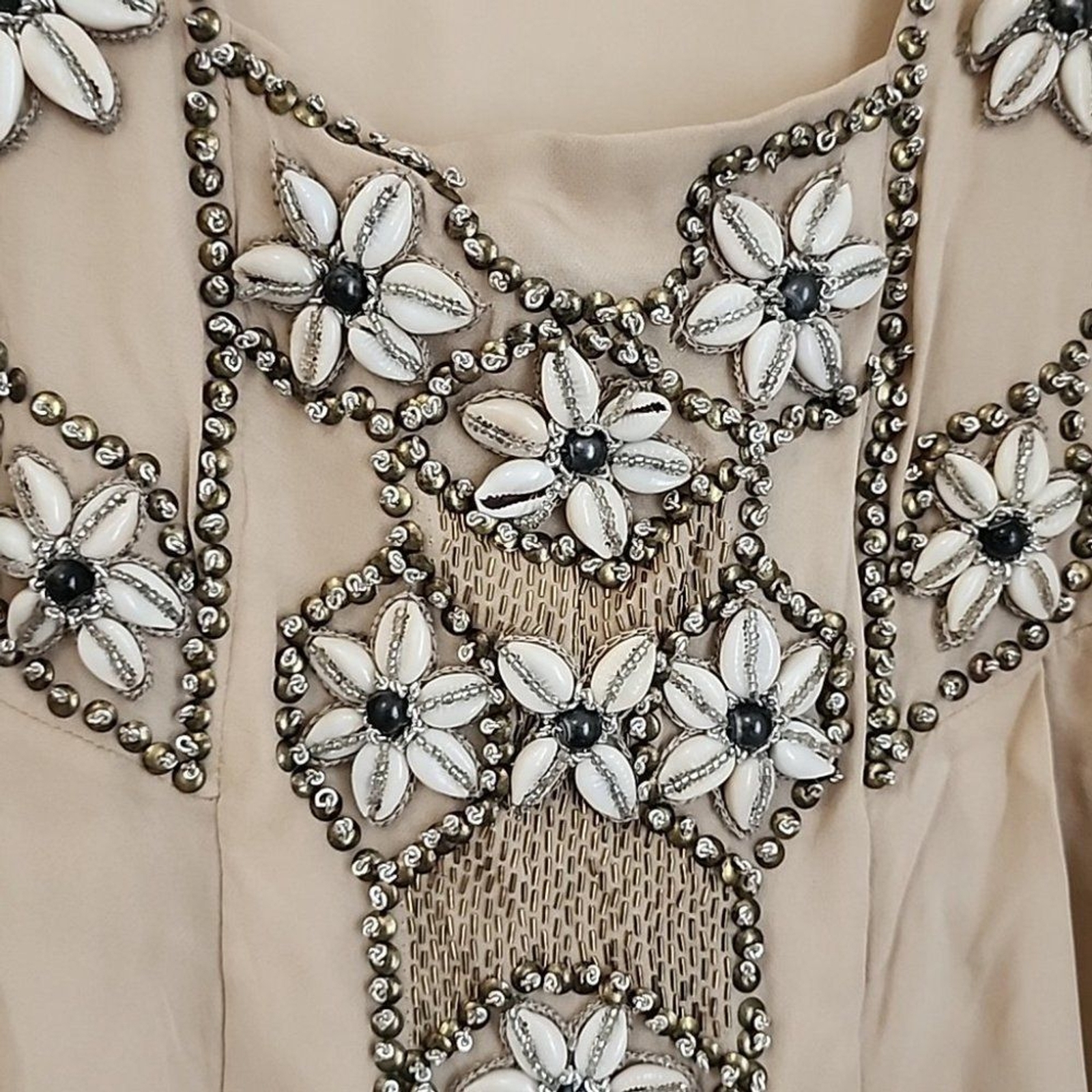 Designer Matthew Williamson Beaded Sea Shell Top Small