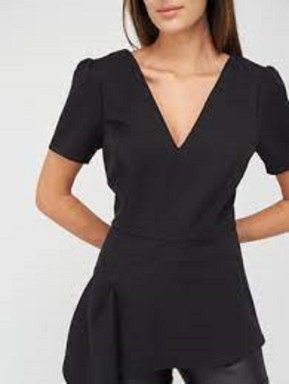 V By Very Asymmetric Top Black Size 14 – BNWT Authentic – UK Seller