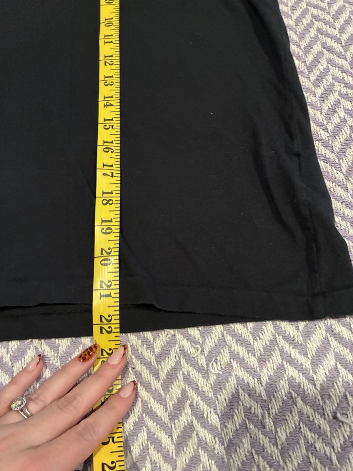 Ralph Lauren Women’s Black V-neck Top With White Pony Size Large
