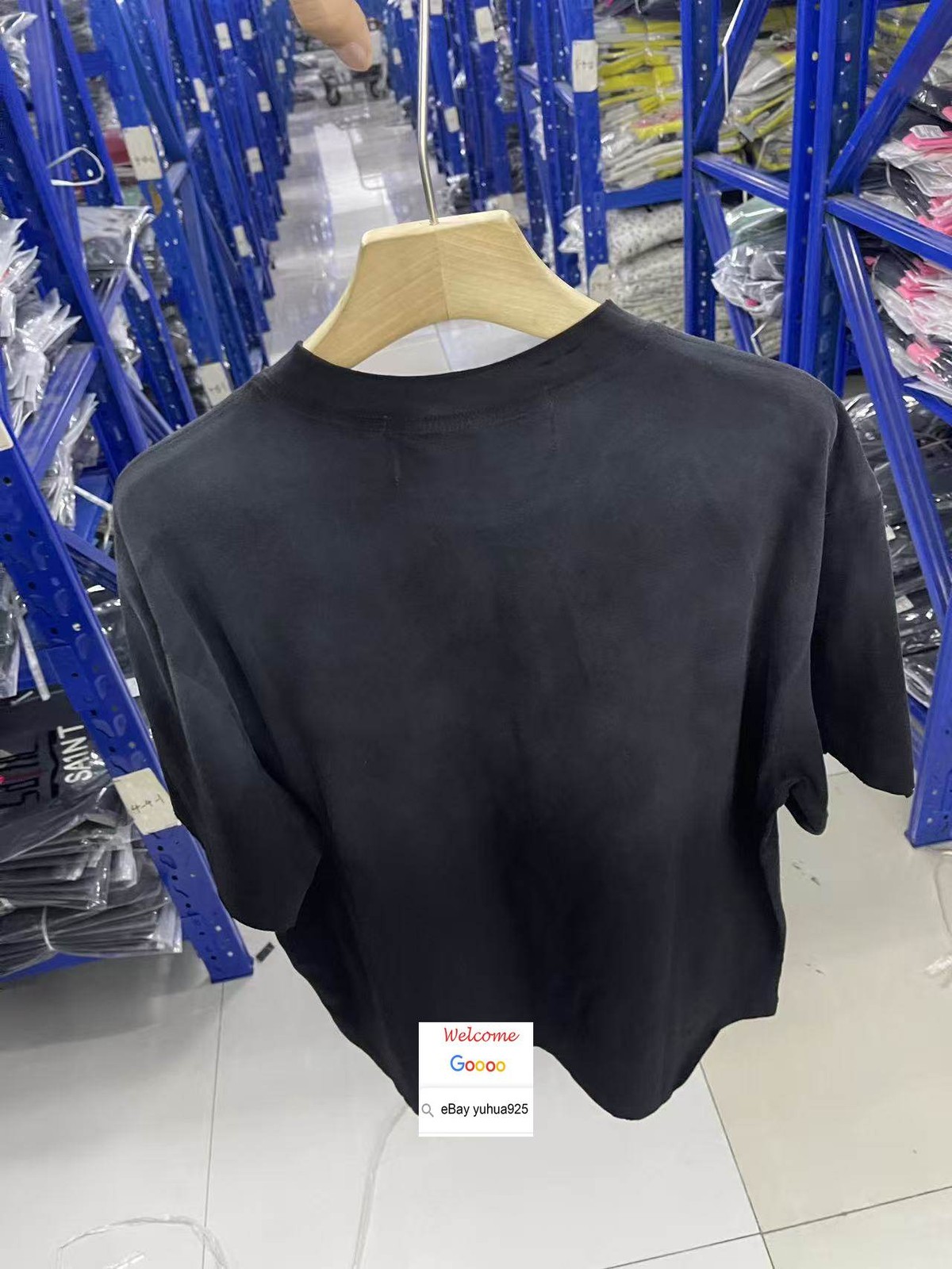 MEN WOMEN VINTAGE BLACK T SHIRT PALY DISTRESSED SUMMER WORN HIGH STREET TOP TEE