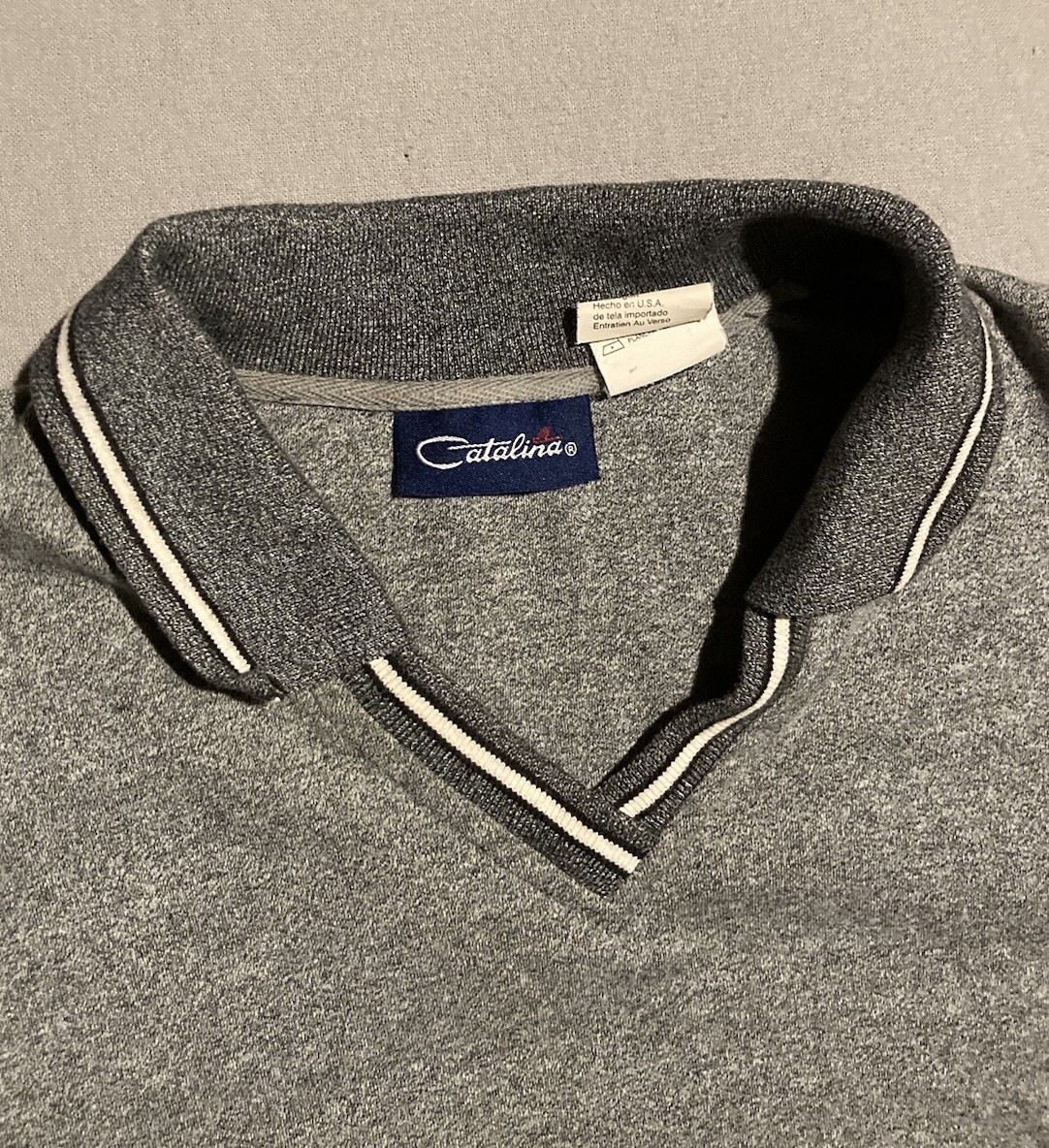 VTG CATALINA PULLOVER VEST WOMENS LARGE Gray Workwear Church Golf Sports Classic