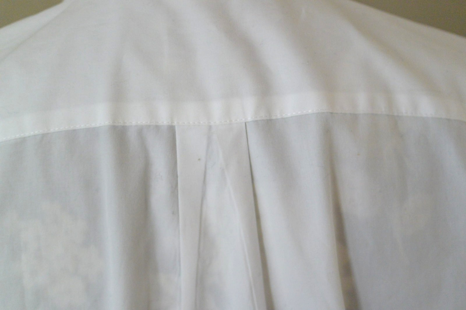 NWOT Muji Regular Collar White Button Down Shirt LARGE 100% cotton