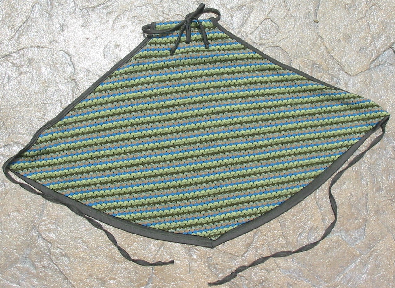 VTG 90s Hippie Knit 2 layer Handkerchief Open Back Tank Halter Top sz Small