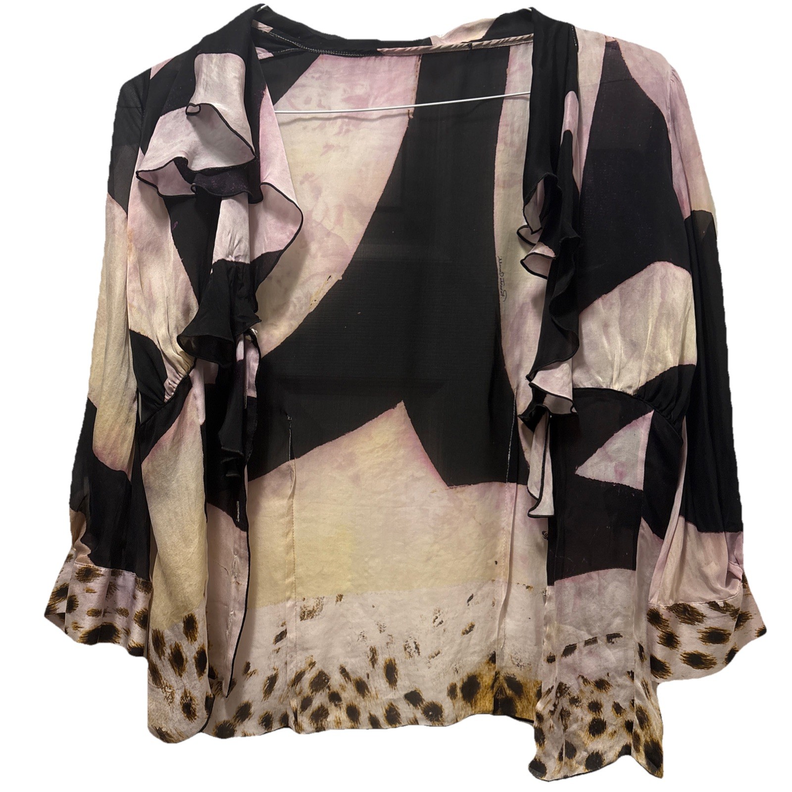 Roberto Cavalli Vintage Silk Blouse Size 40/M – 2007 Collection
