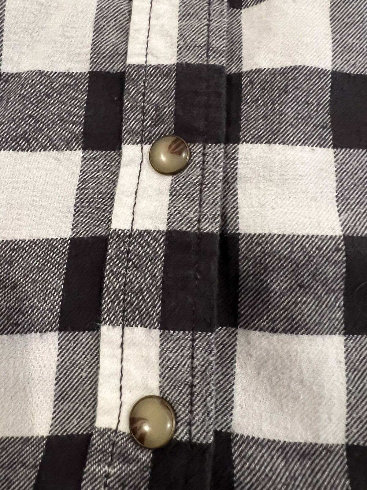 Plaid Flip Cuff Paisley Women’s Stretch Flannel Button Up Shirt Medium