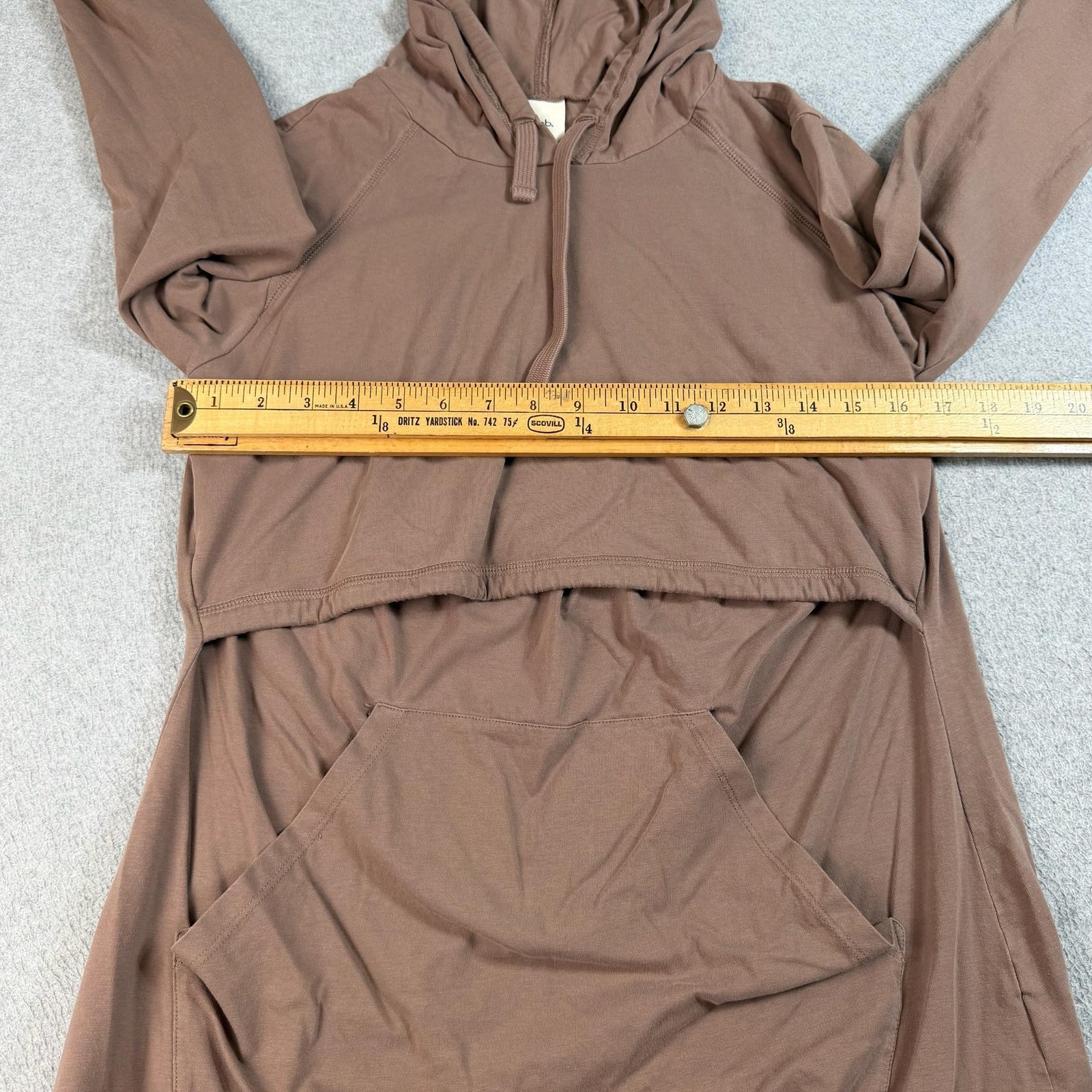 Boob Design Nursing Sweatshirt Women Large Brown Maternity Breastfeeding x 2