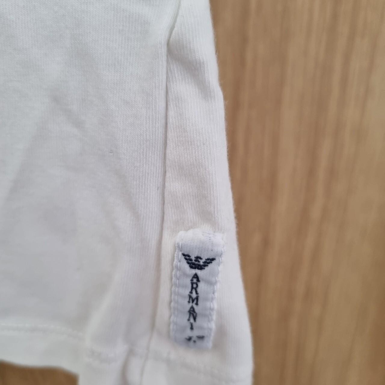 armarni jeans y2k white/diamonte topSz small uk 8 15.5″ ptp