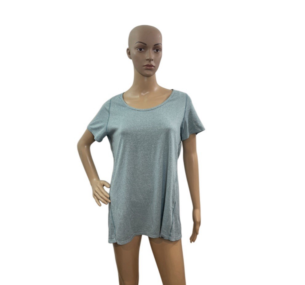 REI Women’s Size XL Short Sleeve Round Neck Green Athletic Hiking Outdoor Shirt