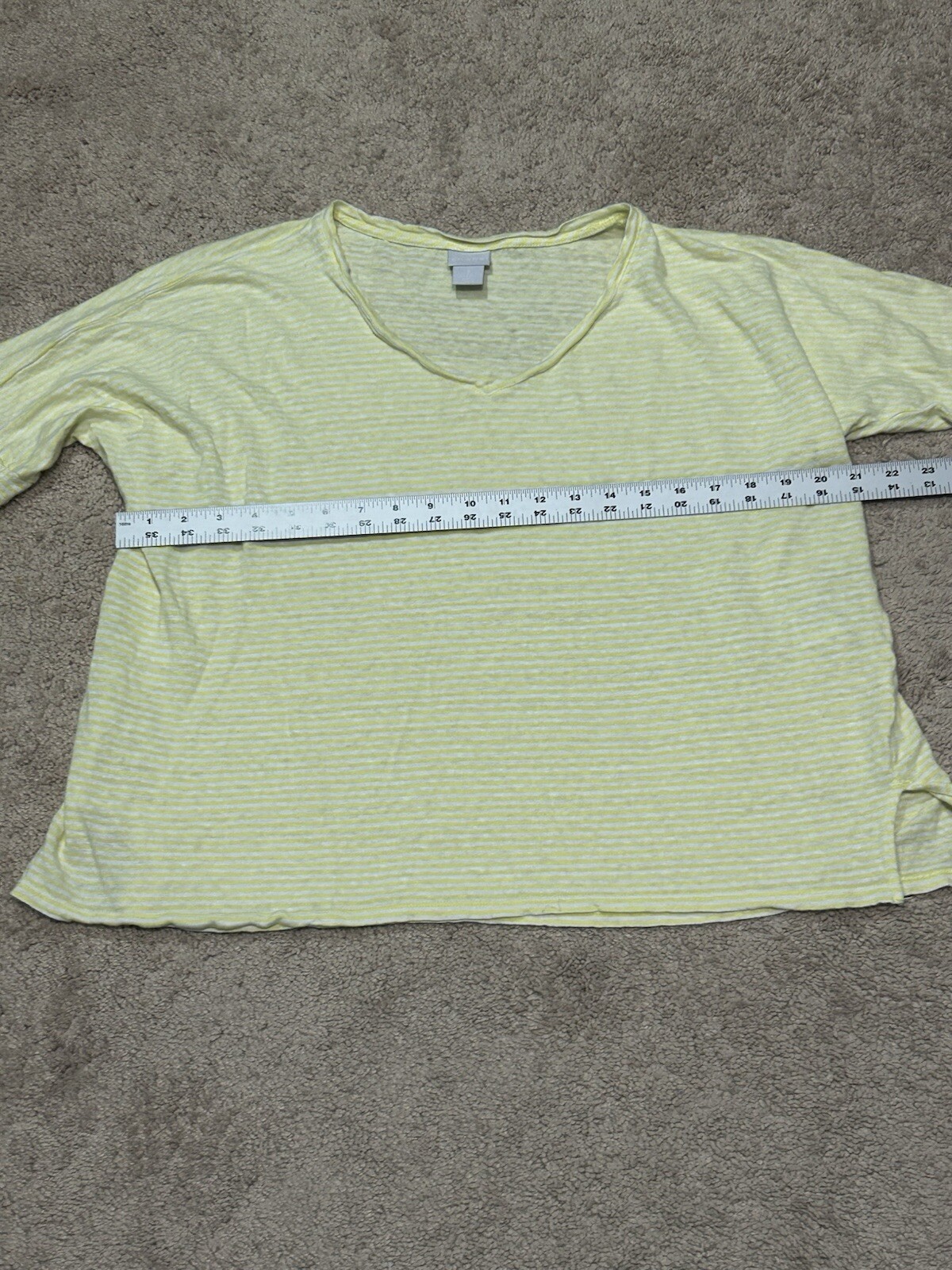 Chico’s Womens Shirt Sz 2 Multicolor Striped Lightweight Classic Casual Comfort