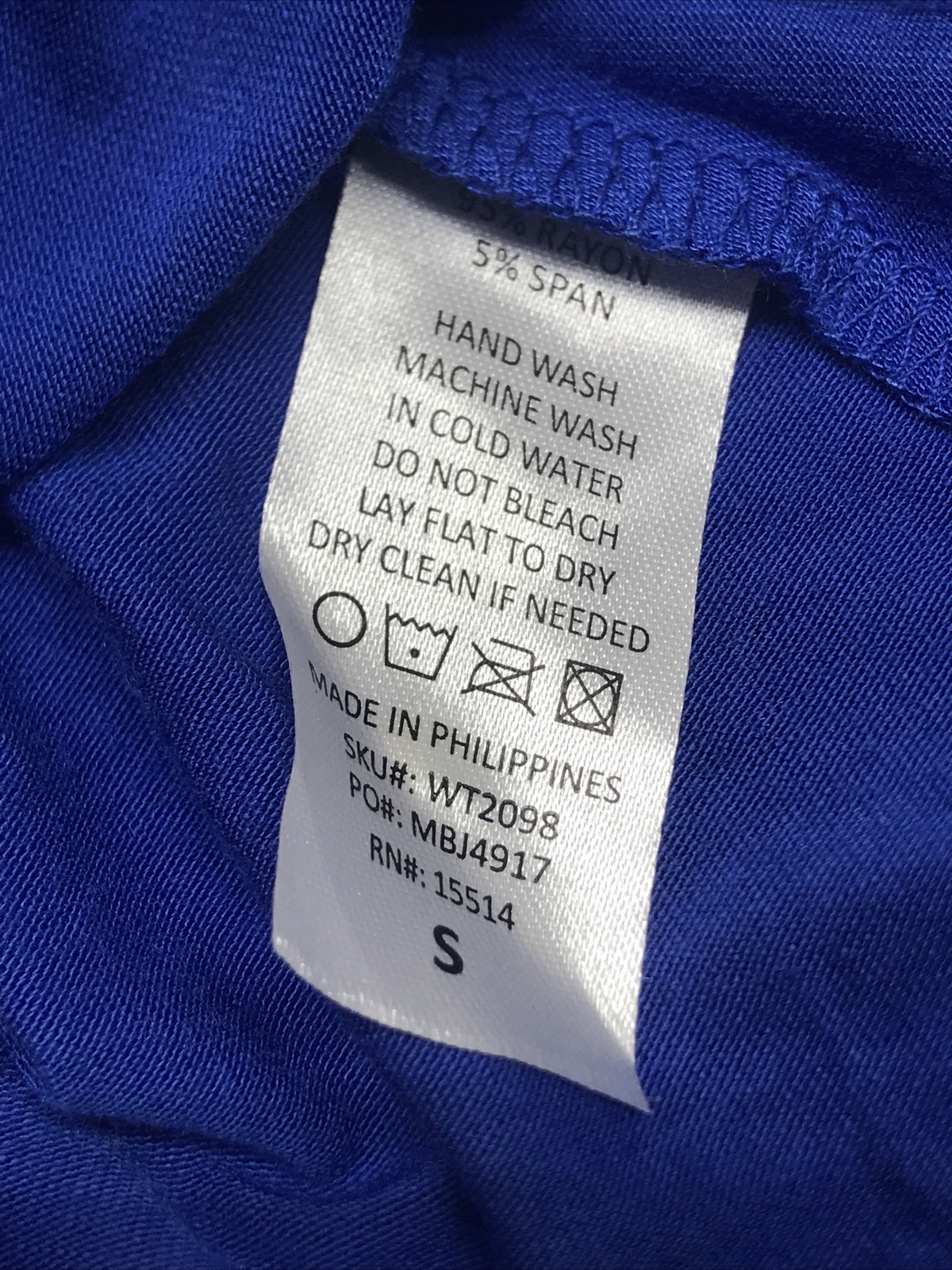 Premium Lock & Love Womens Top Dress Size S Blue Sleeveless Crew Neck Long Flare