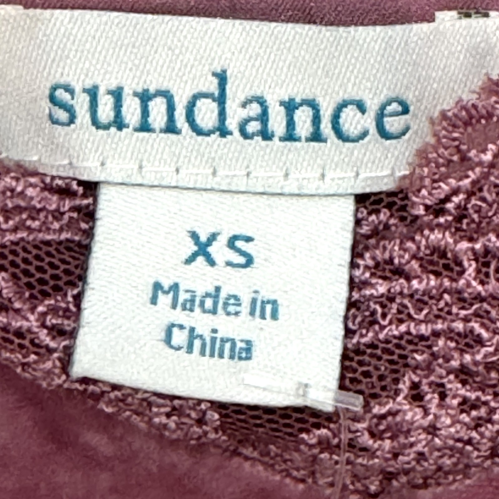 Sundance Camisole Womens XS Velvet Silk Lace Trim Adjustable Strap Tank Top NEW