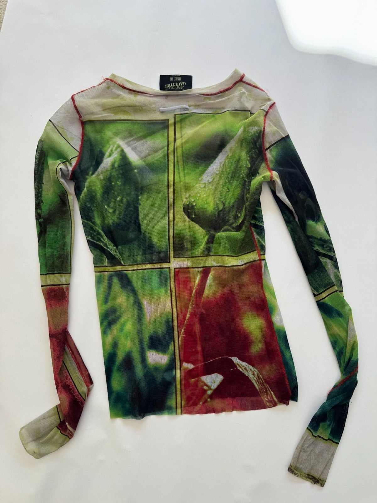 Jean Paul Gaultier 1998 Long Sleeve Mesh Shirt