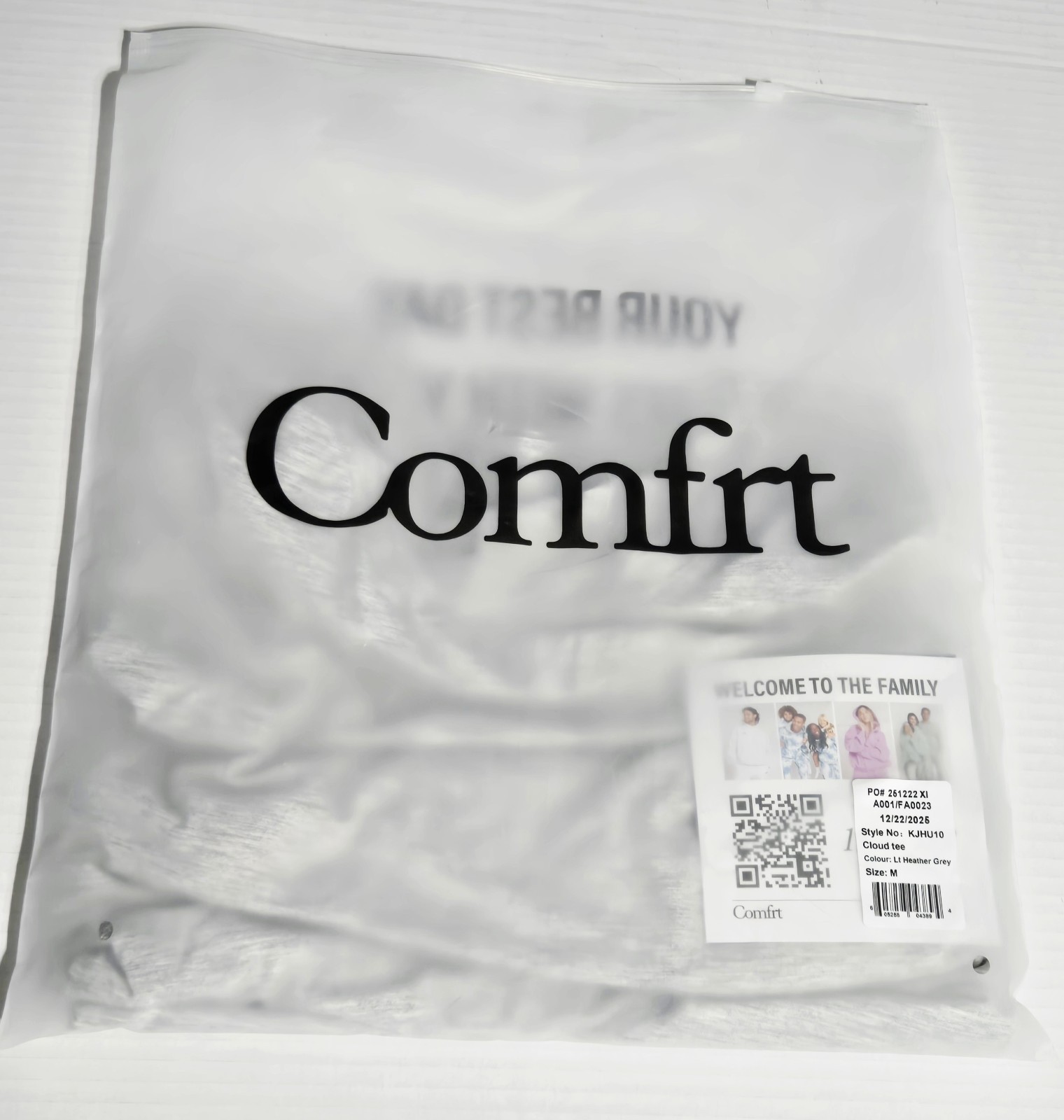 Comfrt Cloud Lounge Tee Light Heather Grey Size M Oversized Rayon Stretch TShirt