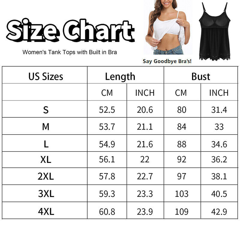 Women Loose Camisole Built in Bra Floral Tank Tops Cami Padded Sleeveless Vest