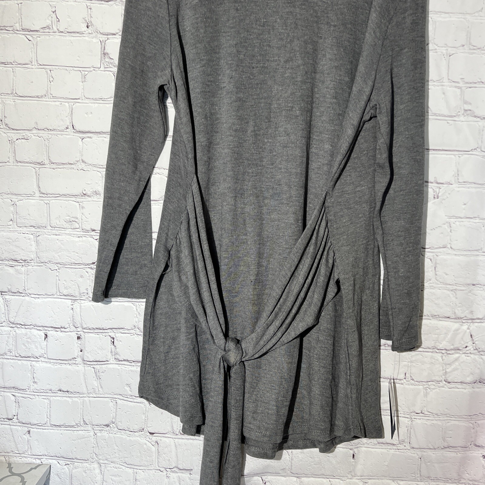 Angels Forever Young Shirt Charcoal Gray Heather Long Sleeve Womens Shirt Xlarge