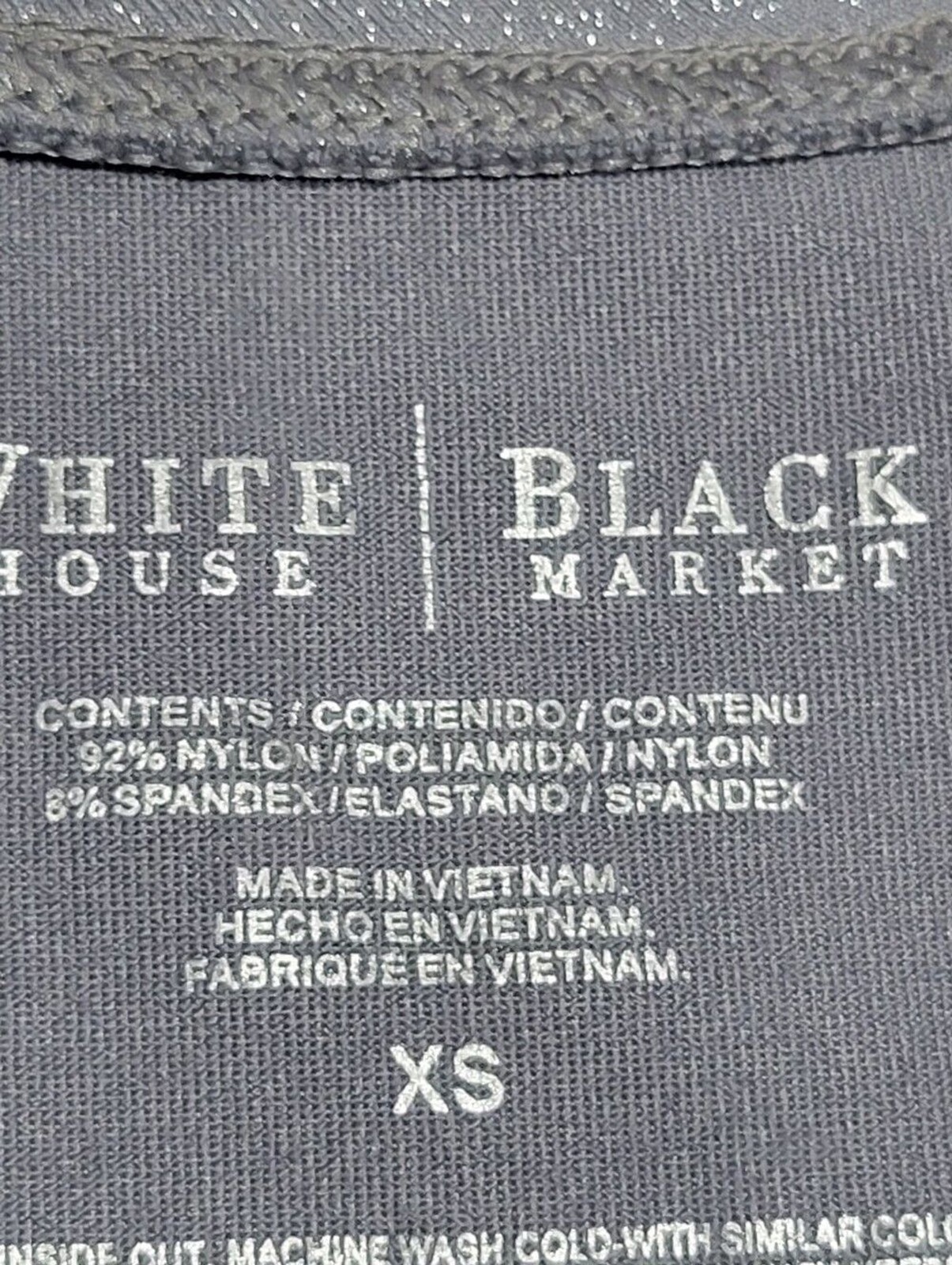 White House Black Market Tank Top Womens Size XS Gray