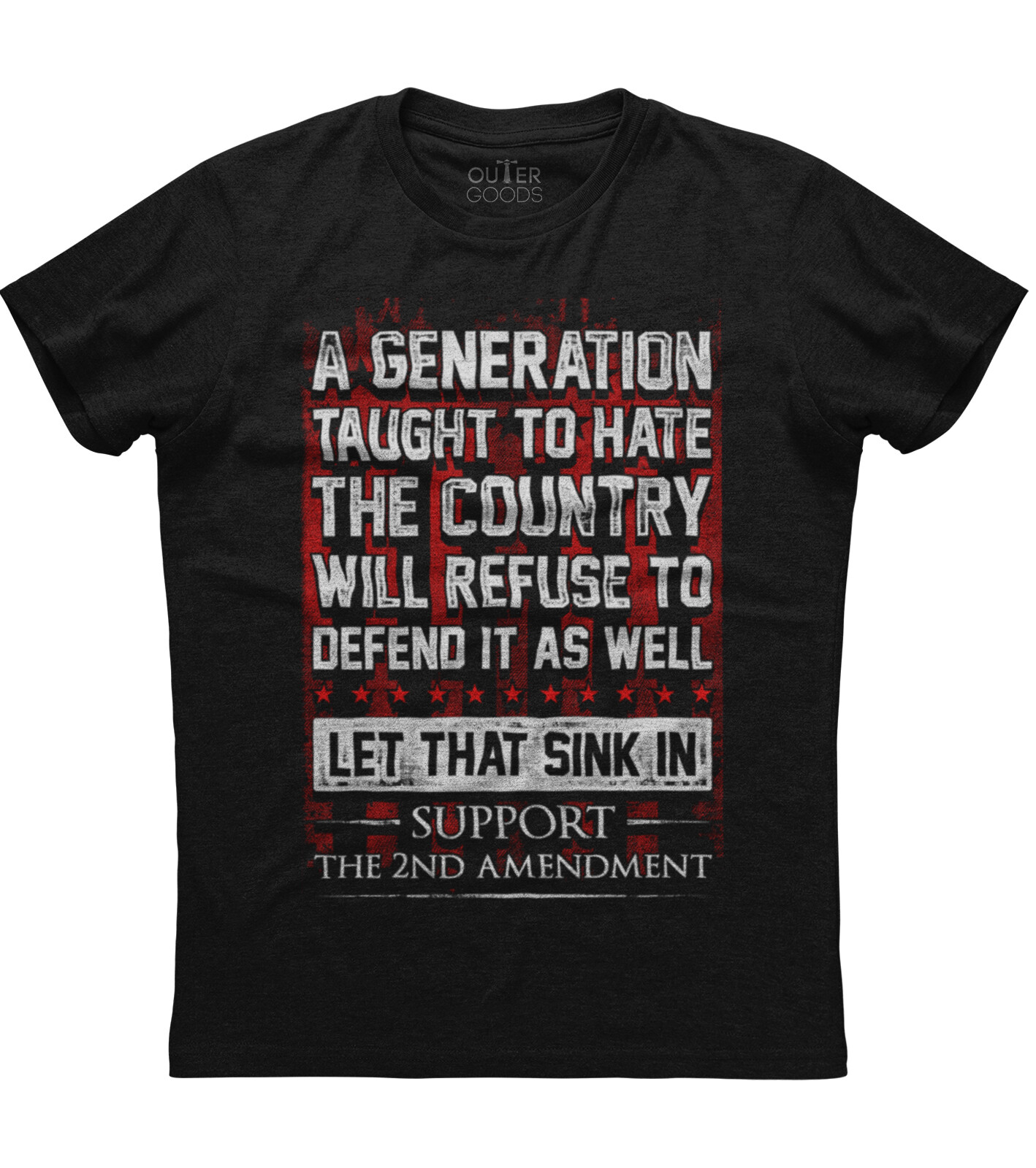 Support The 2nd Amendment New Men’s Shirt Guns Rights AR15 Pro-Gun USA Flag Tees
