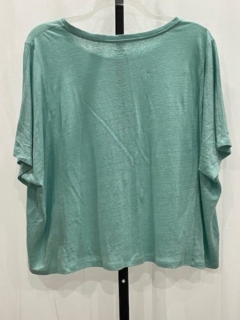 NWT! Eileen Fisher $128 1X ‘Capri’ Organic Linen Dolman Sleeve Tee Machine Wash