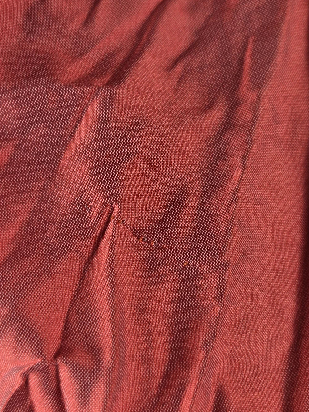 Vintage Beluva San Francisco Crinkle Pleated Jacket Shirt Red Art To Wear M