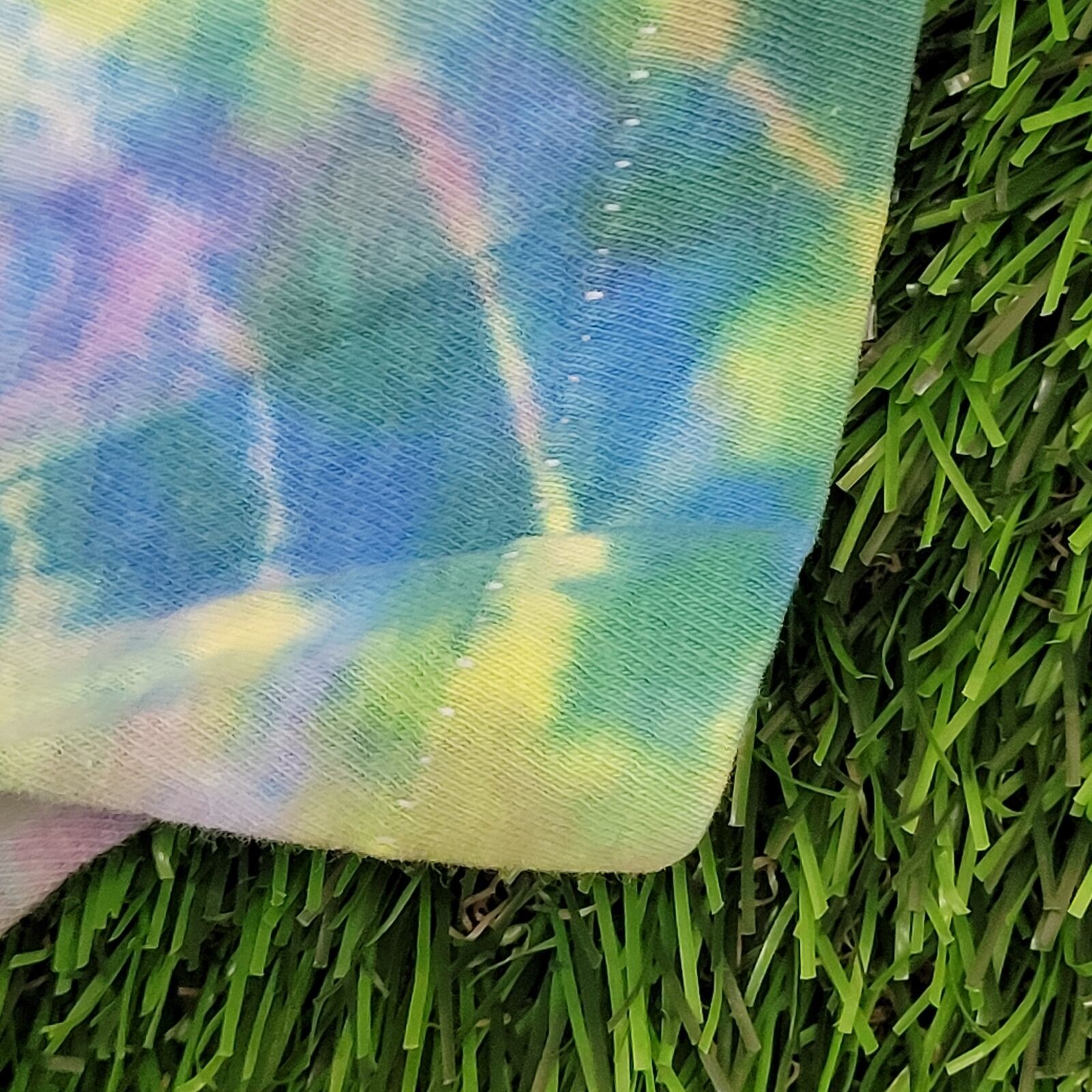 Vintage 1989 Colorful Tie-Dye Shirt Womens Large 20×25 Blue