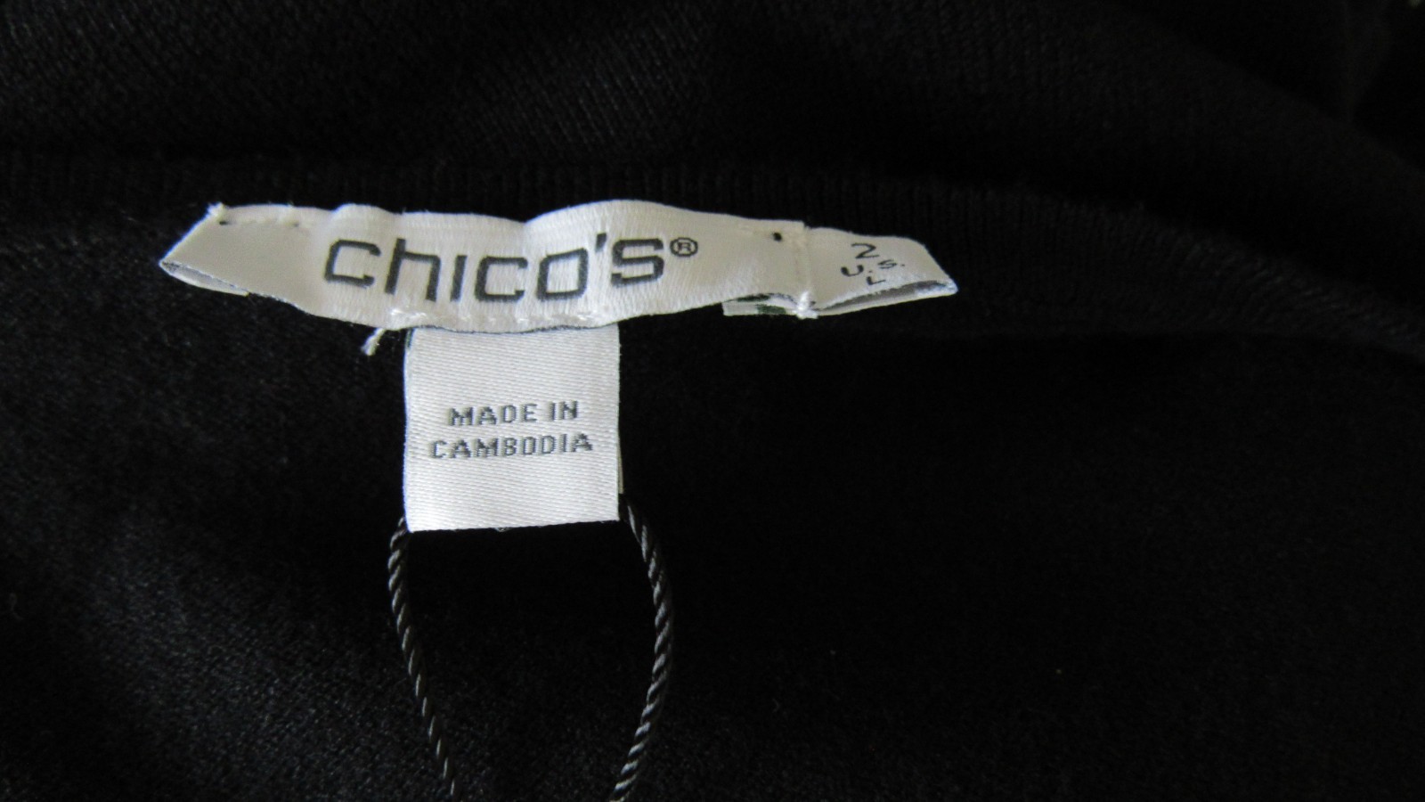 NWT CHICO’S SIZE 2 LARGE BLACK TWIN SET JACKET TANK GLASS BEADS BEAUTIFUL!