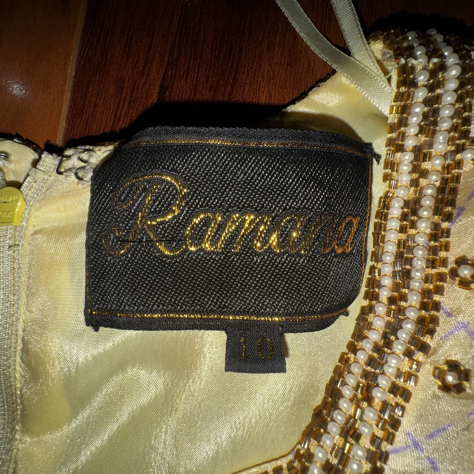 Ramana Pure Silk Beaded Embroidered Boho Top Vintage Festival Size 10 Hippie
