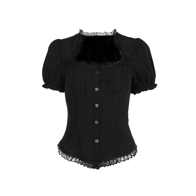 Women Gothic Shirt Victorian Blouse Gothic Lolita Shirt Punk Shirt Gothic Shirt