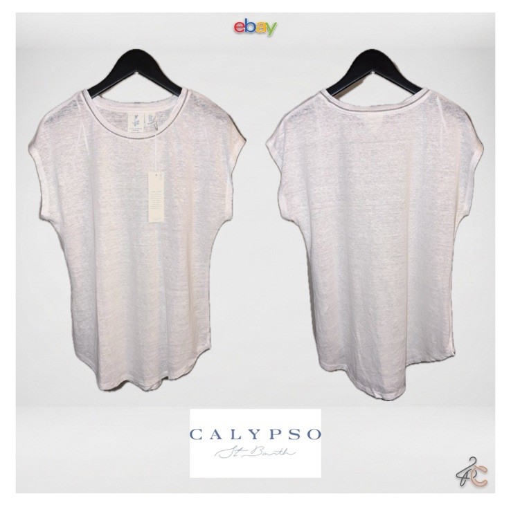 Calypso St. Barth Women’s 100% Linen Knit Top Size M