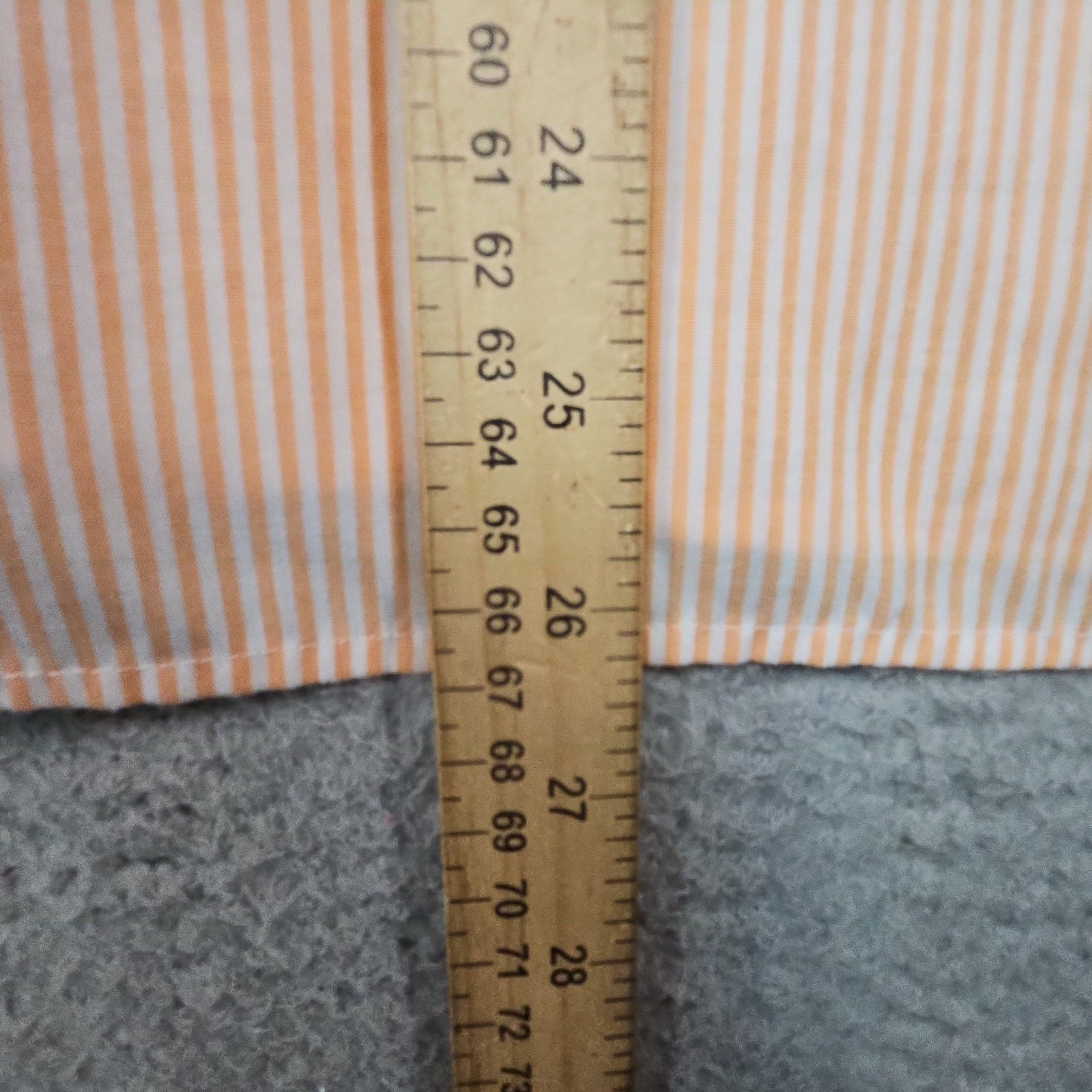 Breckenridge Blouse Womens 2X Orange Striped Embroidered 3/4 Sleeve Beach Boho