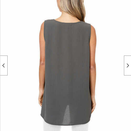 Fever Ladies’ Sleeveless Tunic, (Solid Olive , Size M ) NWT
