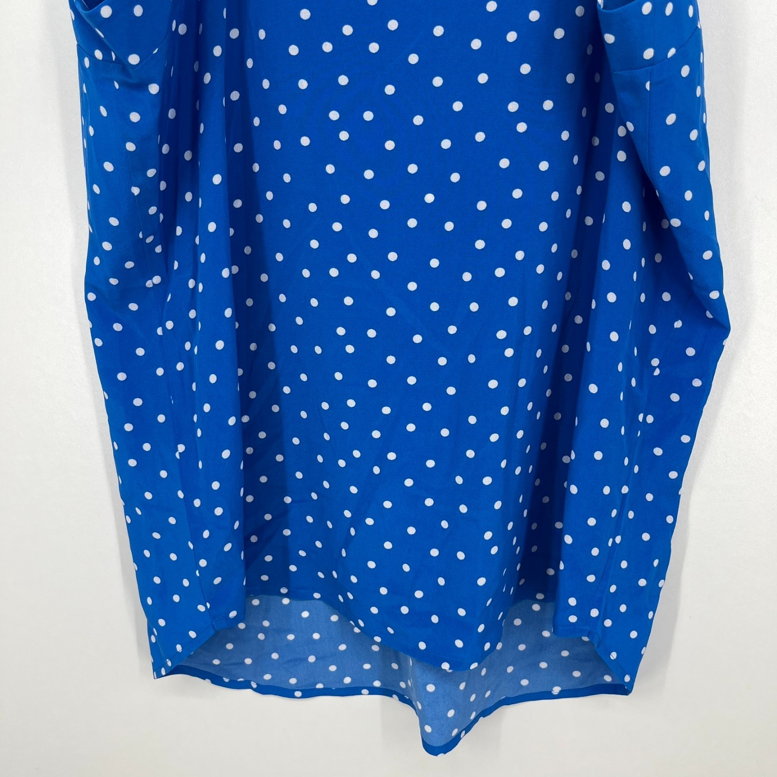 Amour Vert Silk Tank Top Women’s M Blue Polka Dot Barlow Riviera New NWT
