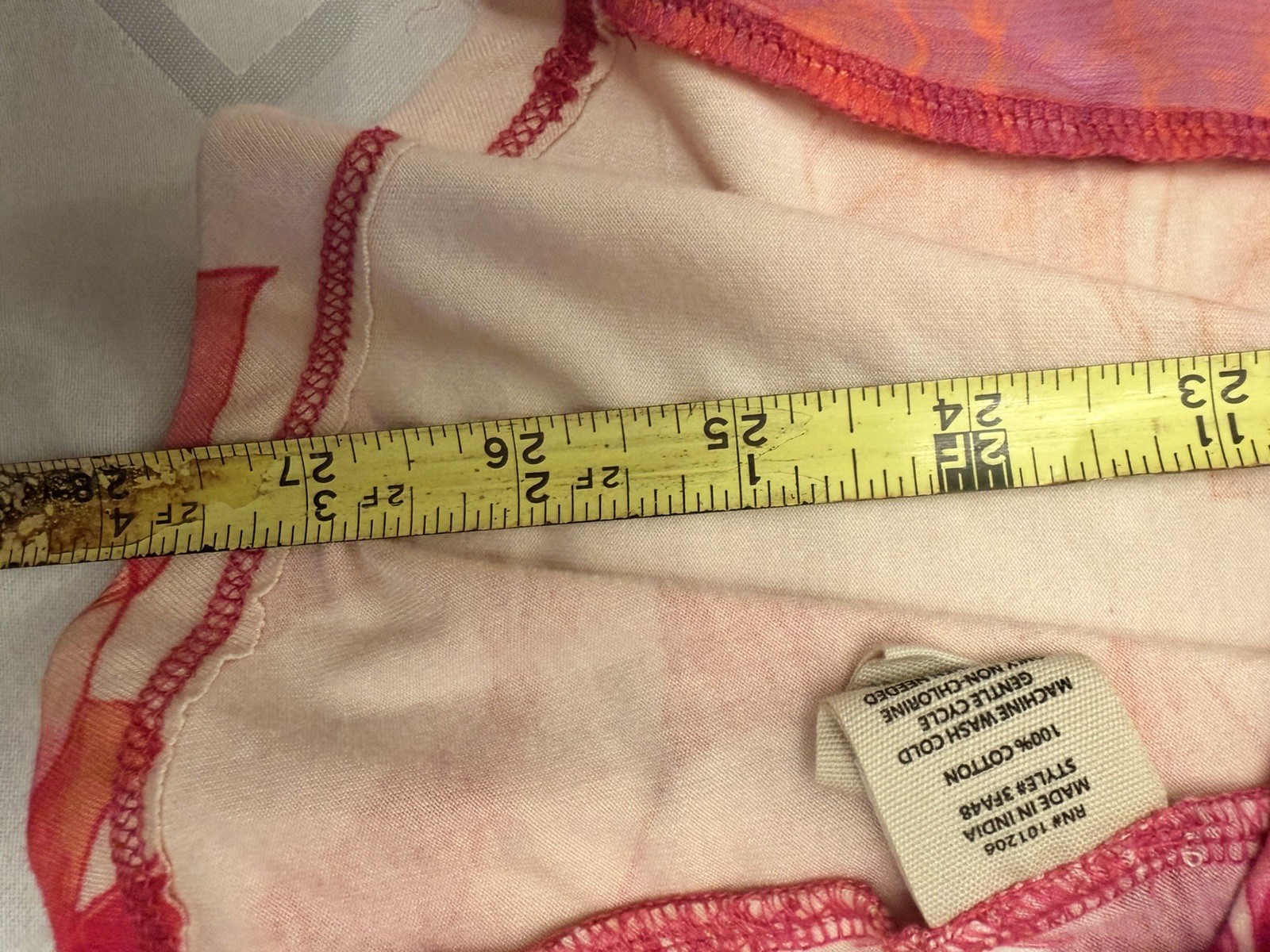 Soft Surroundings Duster Kimono Ruana Panel Floral Magenta Orange Resort Sz PXS