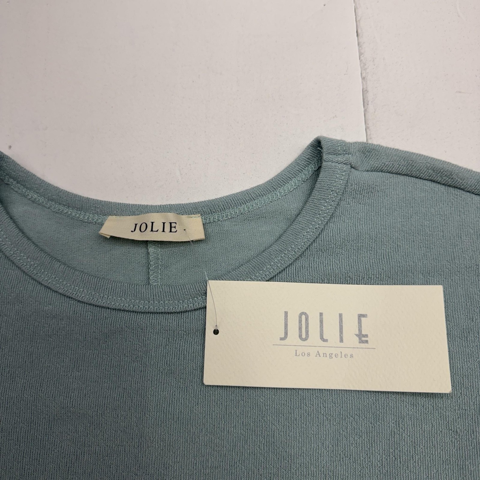 Jolie T-Shirt Womens Size Large Green Crew Neck Short Dolman Sleeve Jersey Tunic