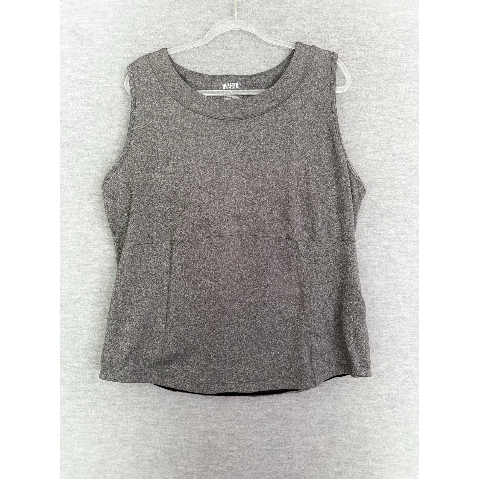 Duluth Trading Co Grow Getter Tank Gardening Top with/Pockets UP50+ Size XL Gray