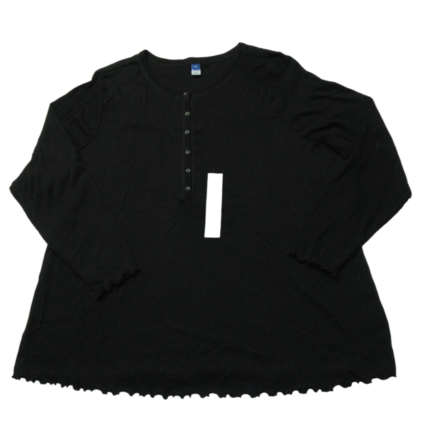 Old Navy Women’s Long Sleeve Henley T-Shirt Top – Regular, Tall, Plus Sizes