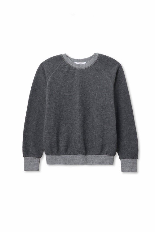 Perfect White Tee Ziggy Fleece Sweatshirt Women’s Size Small Dark Heather Grey