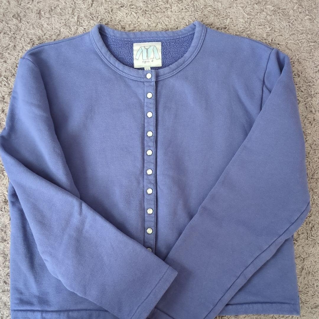 agnes b. Snap Button Cardigan Woman’s Light Blue size 1