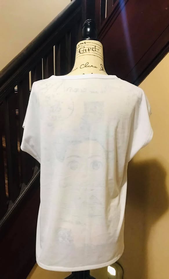 Multi-colors Graphic-Print Relax style Blouse Size M