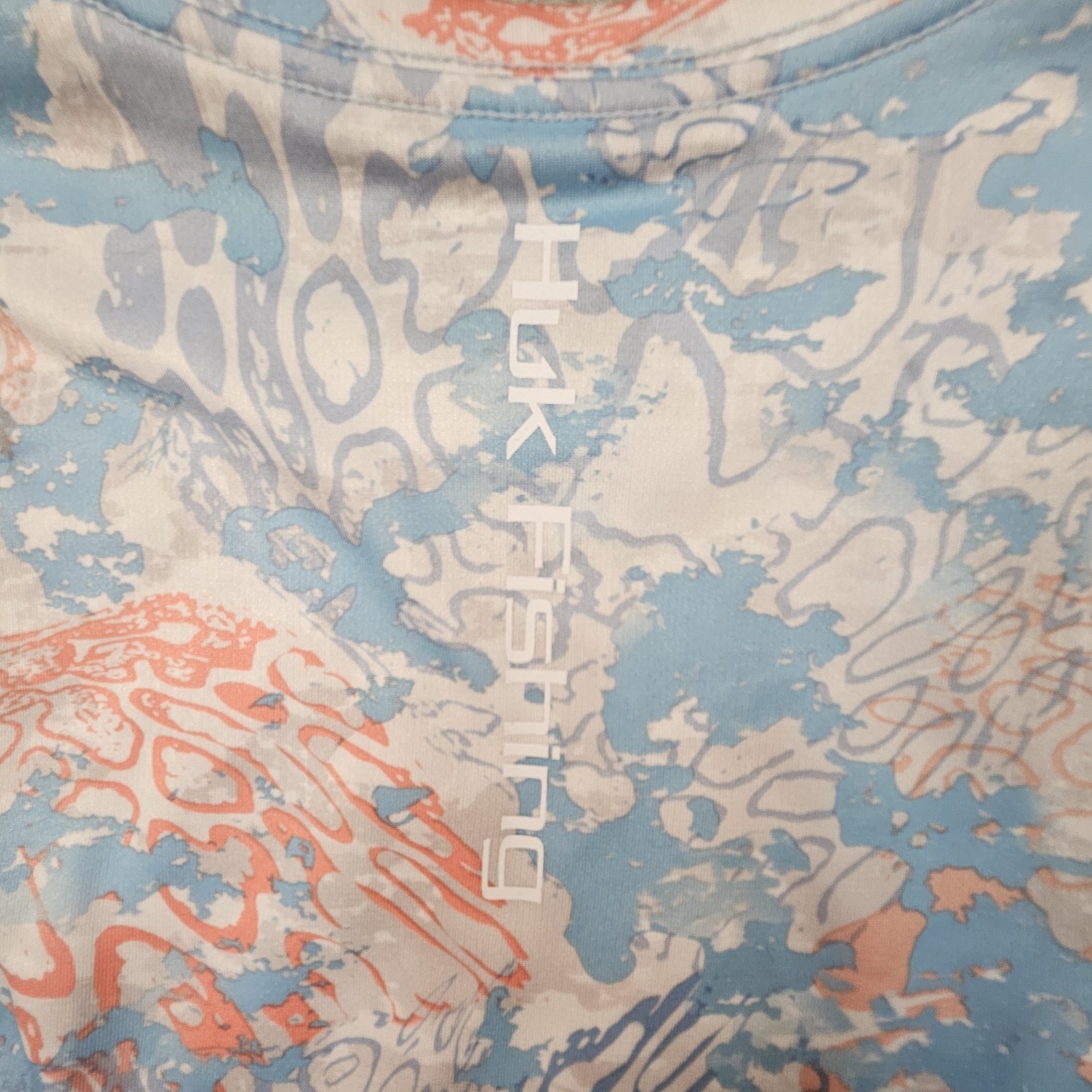 HUK Icon X Tide Camo Top Womens M Performance Fishing UPF Moisture Wicking