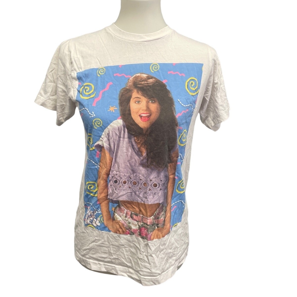 2013 Saved By The Bell Womens Small Kelly 100% Cotton Short Sleeve Tee Shirt