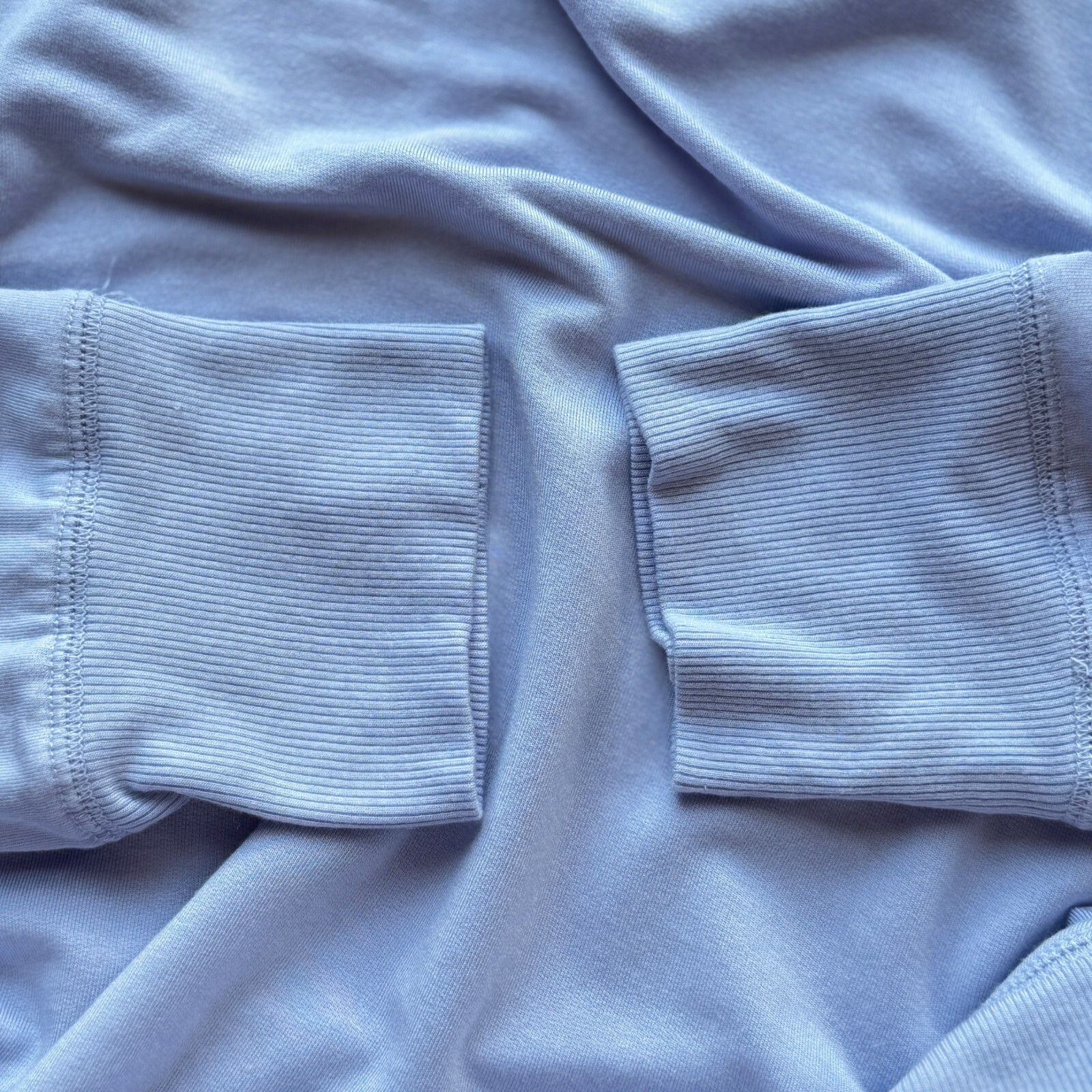 Workshop – Light Blue Modal Blend Asymmetrical Hem Top Long Sleeve Womens Sz 1X
