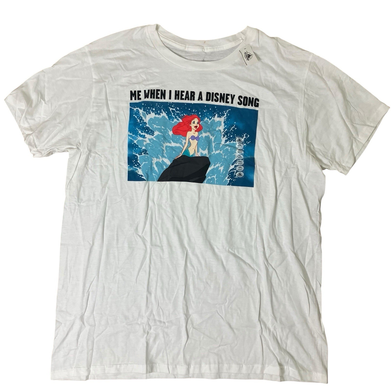 Disney Parks Womens XXL Little Mermaid T-Shirt Songs Novelty Movie Princess