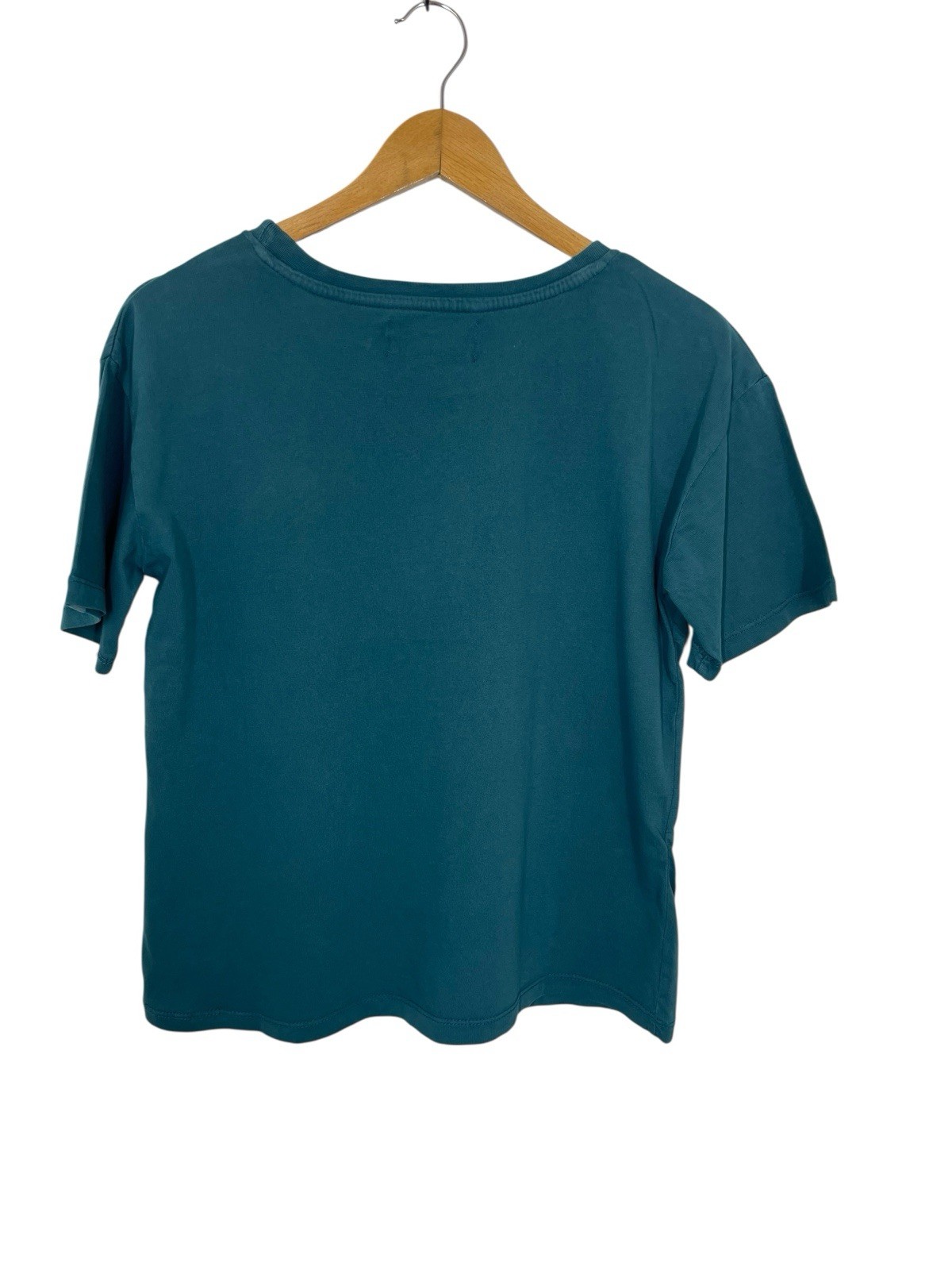 C & C California The Toni Boxy Tee Short Sleeve Coral Shells Print Green Small