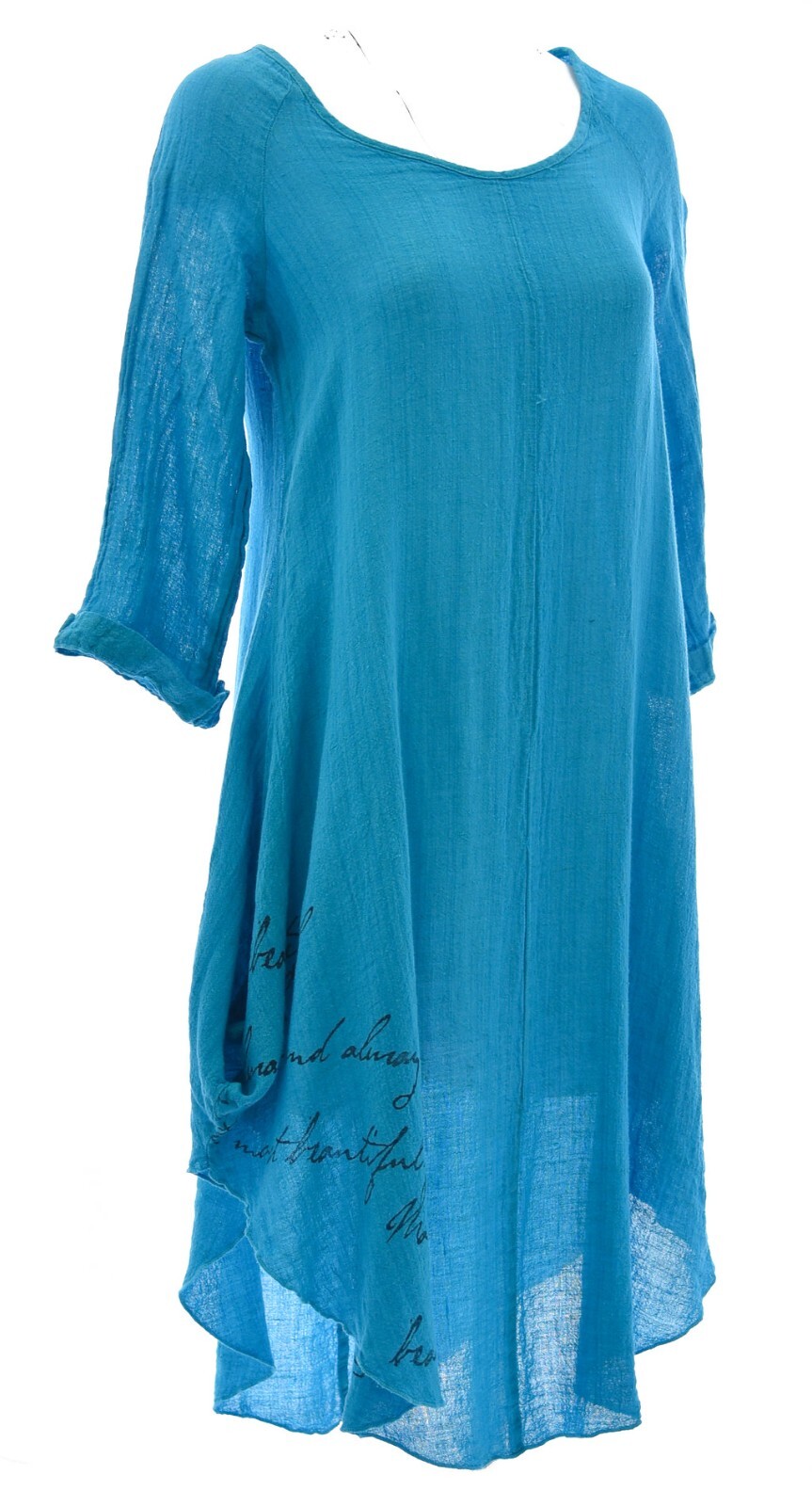 LUUKAA Linen Gauze A5010 Lagenlook BUTTERFLY TUNIC TOP (sizes S – 3XL) 3 COLORS